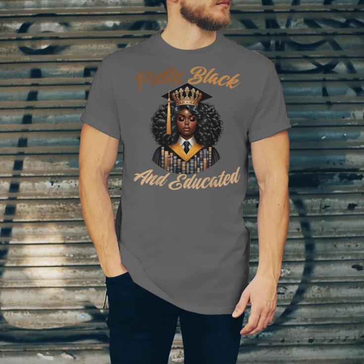 Pretty Educated African American Graduation Class 2024 Unisex Jersey T-Shirt