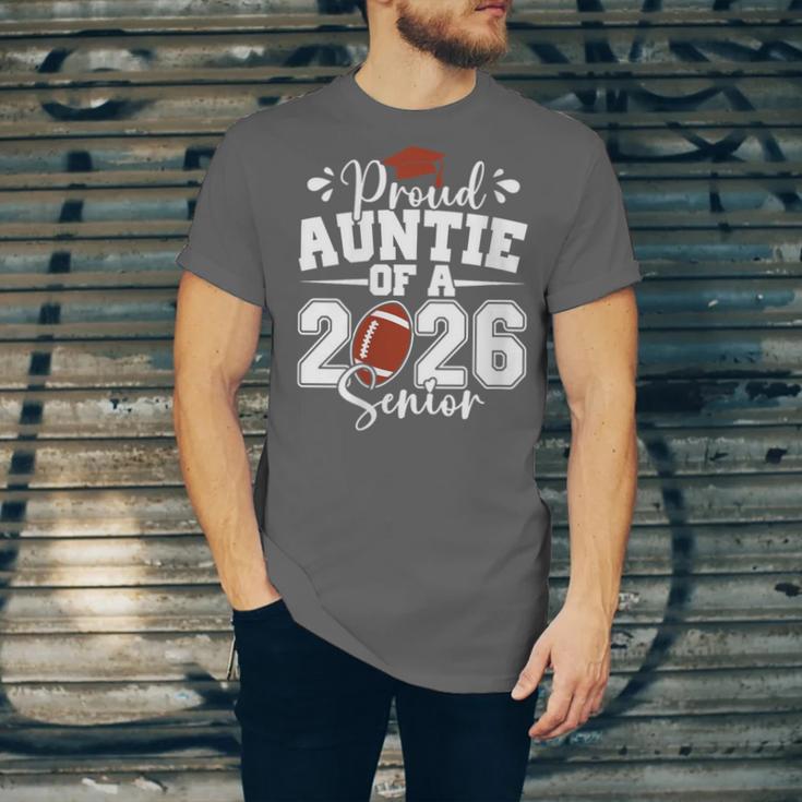 Proud Auntie Of A 2026 Senior Football Graduation Family Unisex Jersey T-Shirt