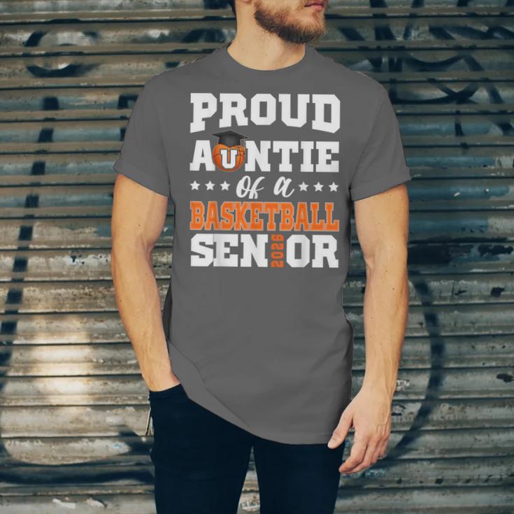 Proud Auntie Of a Basketball Senior 2026 Graduation Gifts Unisex Jersey T-Shirt