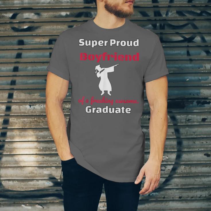 Proud Boyfriend Of 2018 Graduate Dabbing Graduation Unisex Jersey T-Shirt