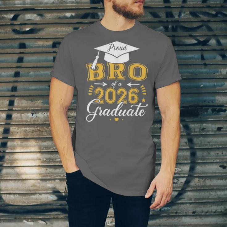 Proud Bro Of a Class Of 2026 Graduate For Graduation Unisex Jersey T-Shirt