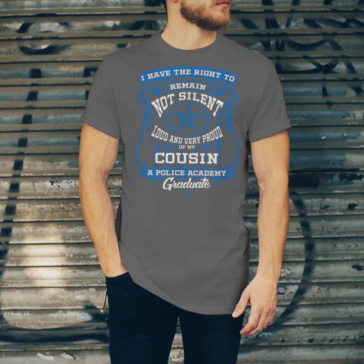 Proud Of Cousin Police Academy Graduation Shirt Unisex Jersey T-Shirt