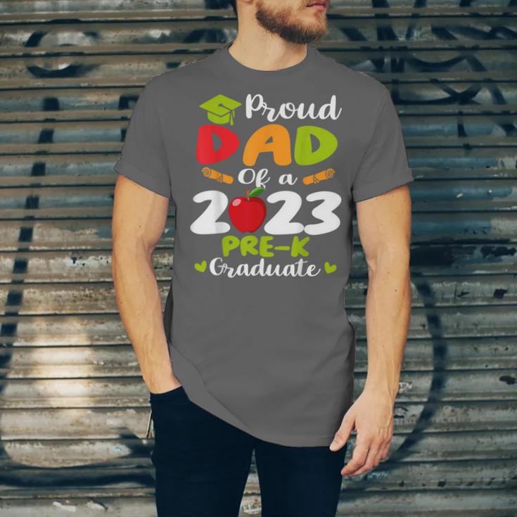 Proud Dad Of 2023 Pre K Graduate Graduation Unisex Jersey T-Shirt