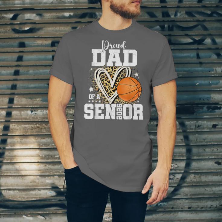 Proud Dad Of A 2026 Senior Basketball Graduation Leopard Unisex Jersey T-Shirt