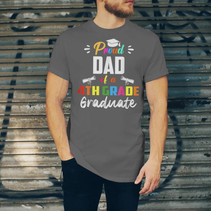 Proud DAD Of A 4th Grade Graduate Graduation 2024 Senior 24 Unisex Jersey T-Shirt
