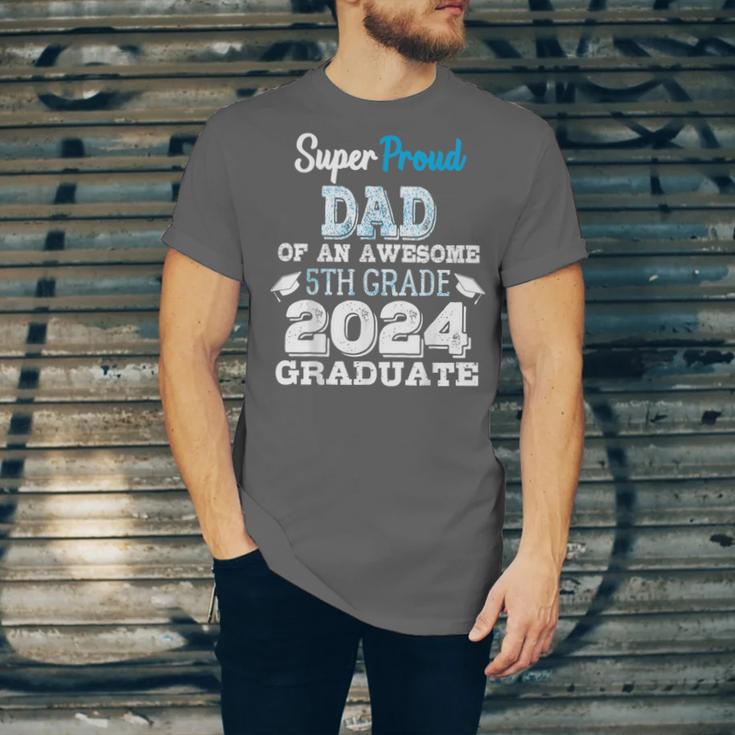 Proud DAD Of A 5th Grade Graduate 2024 Elementary Graduation Unisex Jersey T-Shirt