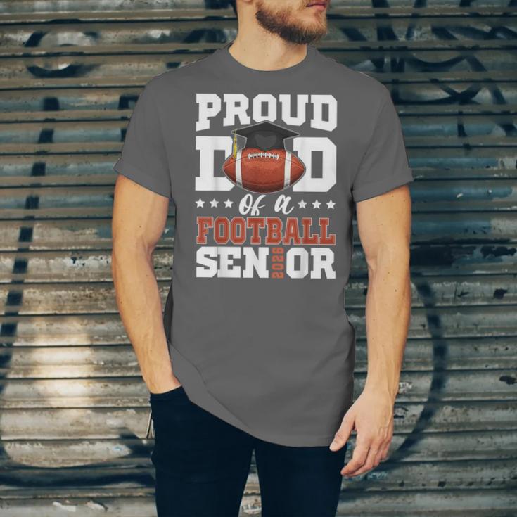 Proud Dad Of a Football Senior 2026 Graduation Unisex Jersey T-Shirt