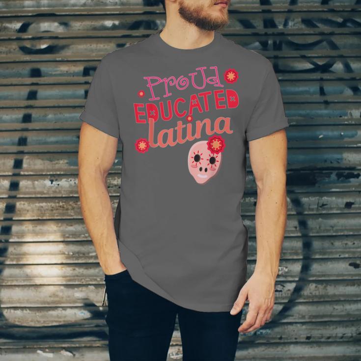 Proud Educated Latina Graduation Masters Degree PhD Unisex Jersey T-Shirt