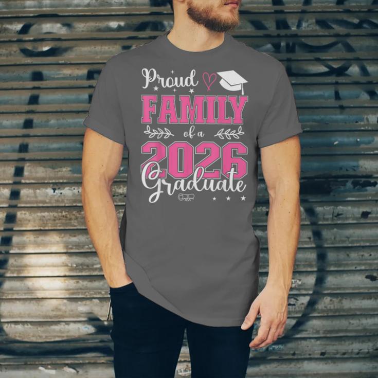 Proud Family Of a Class Of 2026 Graduate For Graduation Unisex Jersey T-Shirt