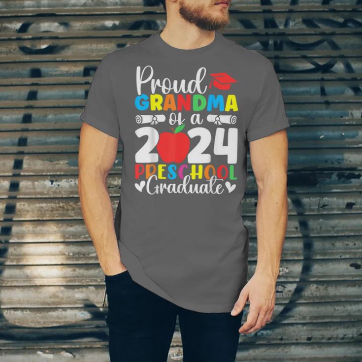 Proud Grandma Of Class Of 2024 Preschool Graduate Graduation Unisex Jersey T-Shirt