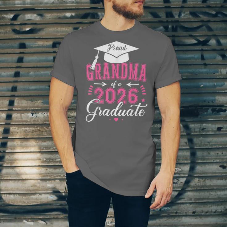 Proud Grandma Of a Class Of 2026 Graduate For Graduation Unisex Jersey T-Shirt