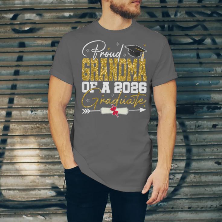 Proud Grandma Of Senior 2026 Graduate Family Graduation 2026 Unisex Jersey T-Shirt