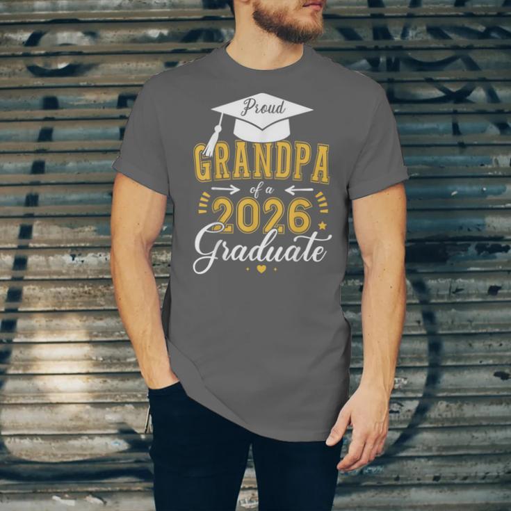 Proud Grandpa Of a Class Of 2026 Graduate For Graduation Unisex Jersey T-Shirt