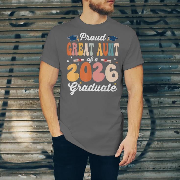 Proud Great Aunt Of a Class Of 2026 Graduate Graduation Unisex Jersey T-Shirt