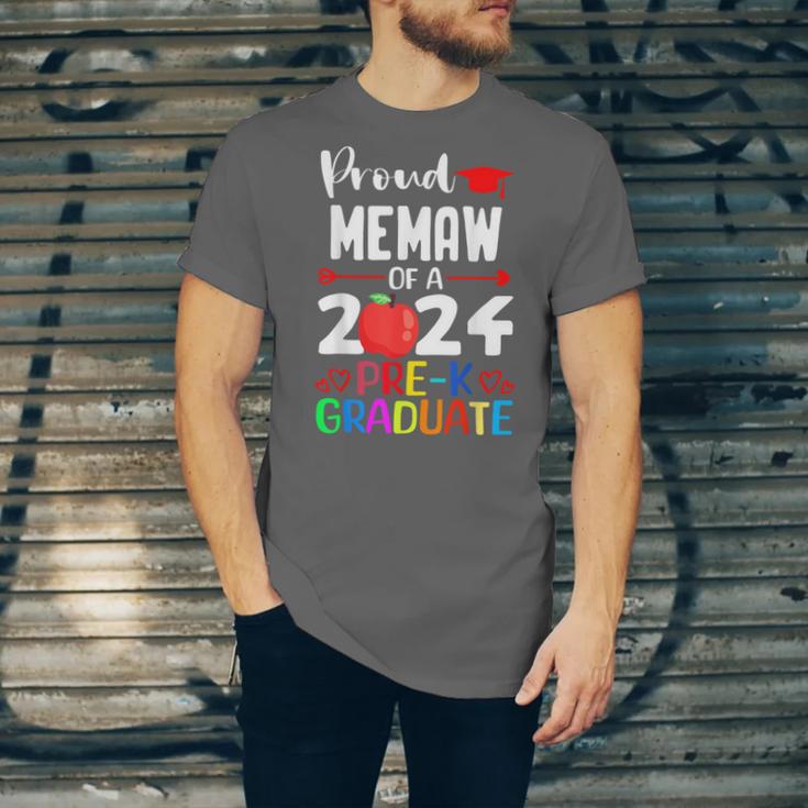 Proud MEMAW Of 2024 Pre-K Graduation Graduate Senior 2024 Unisex Jersey T-Shirt