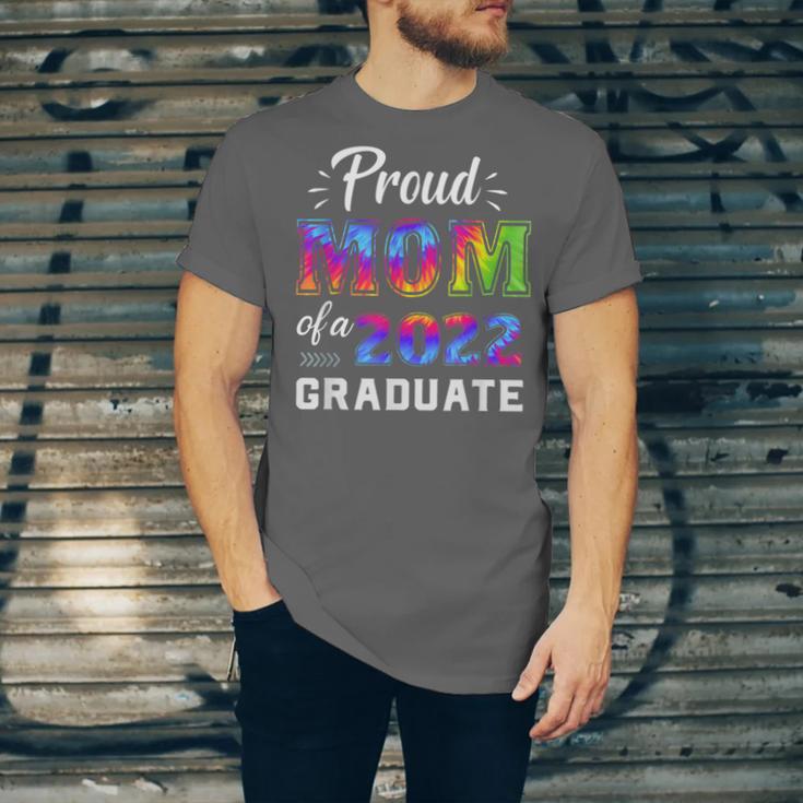 Proud Mom Of a 2022 Graduate Matching Tie Dye Graduation Unisex Jersey T-Shirt