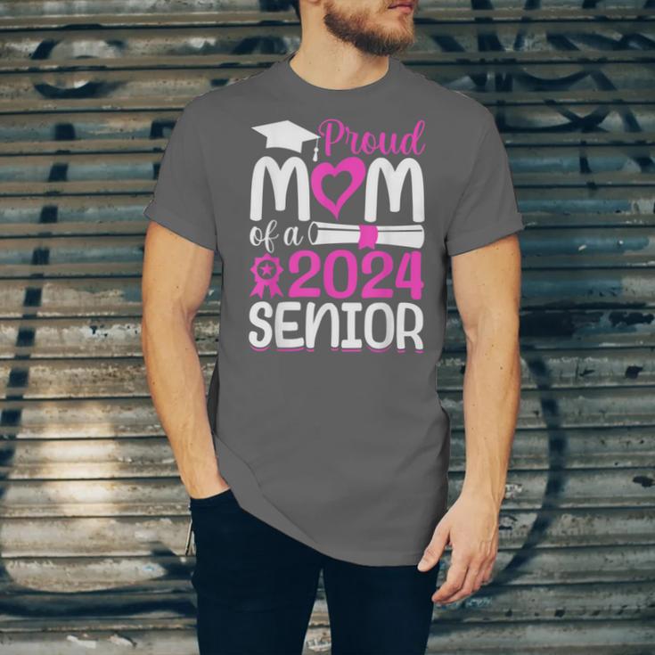 Proud Mom Of A 2024 Senior Graduation Unisex Jersey T-Shirt