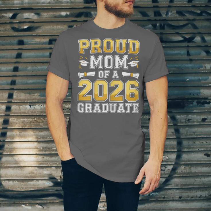 Proud Mom Of A 2026 Graduate Shirt Class Of 2026 Graduation Unisex Jersey T-Shirt