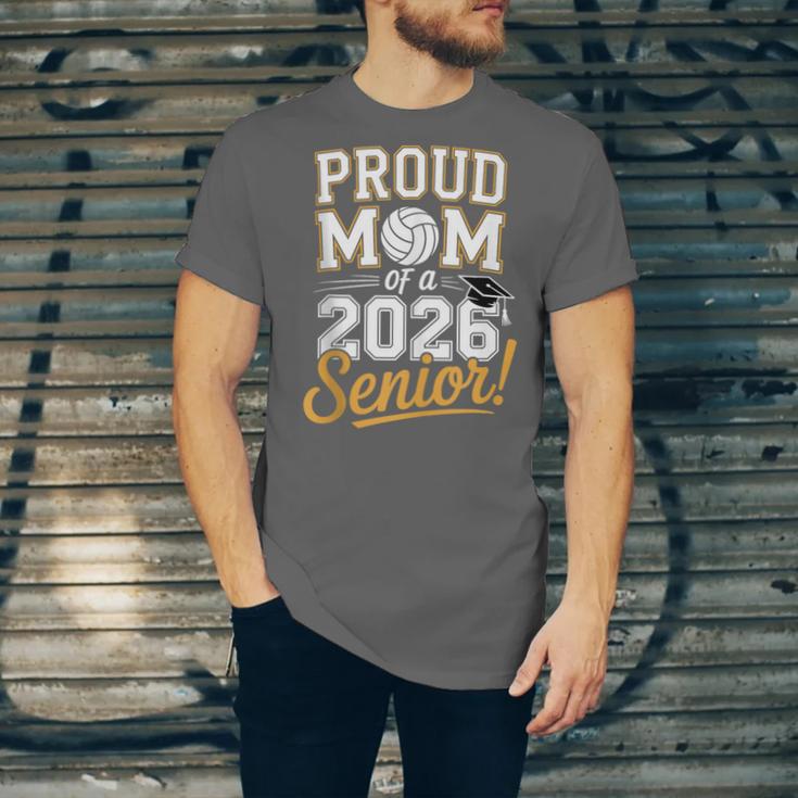 Proud Mom Of a 2026 Senior Volleyball Graduation Unisex Jersey T-Shirt