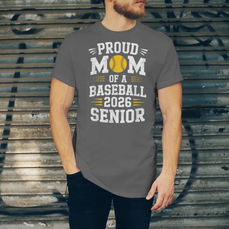 Proud Mom Of Baseball Senior 2026 Graduation Unisex Jersey T-Shirt
