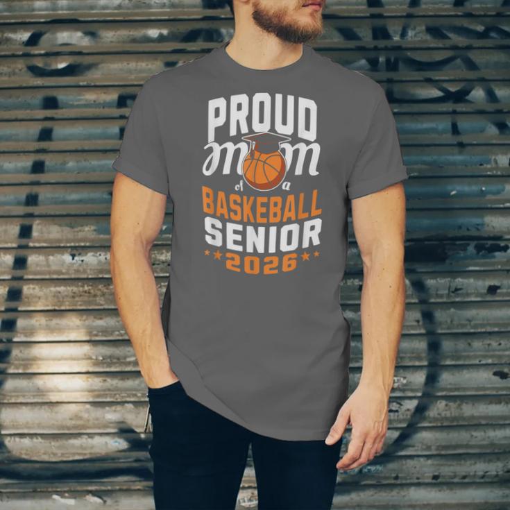 Proud Mom Of Basketball Senior 2026 Graduation Unisex Jersey T-Shirt