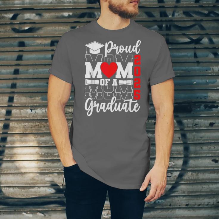 Proud Mom Of a Class Of 2025 Graduate Senior Mom Graduation Unisex Jersey T-Shirt