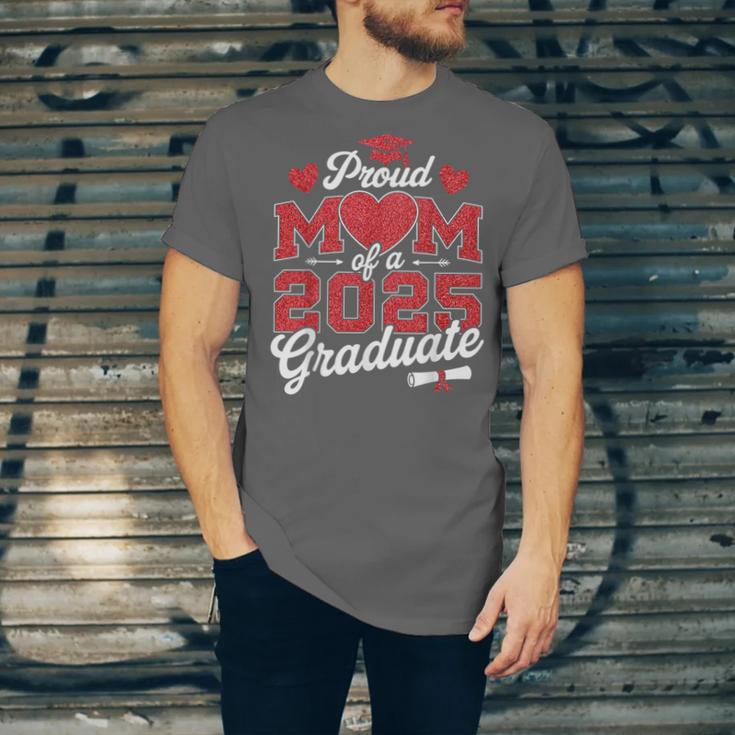 Proud Mom Of a Class Of 2025 Graduate Senior Graduation Unisex Jersey T-Shirt