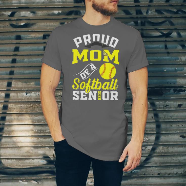 Proud Mom Of a Softball Senior Class Of 2026 Graduation Unisex Jersey T-Shirt