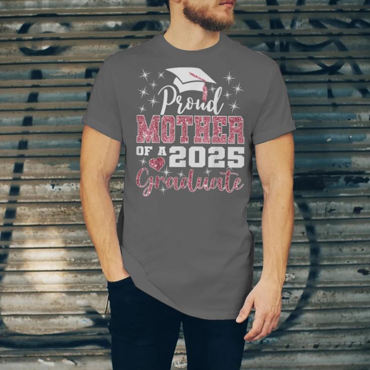 Proud Mother Of 2025 College Graduate Family Graduation Unisex Jersey T-Shirt