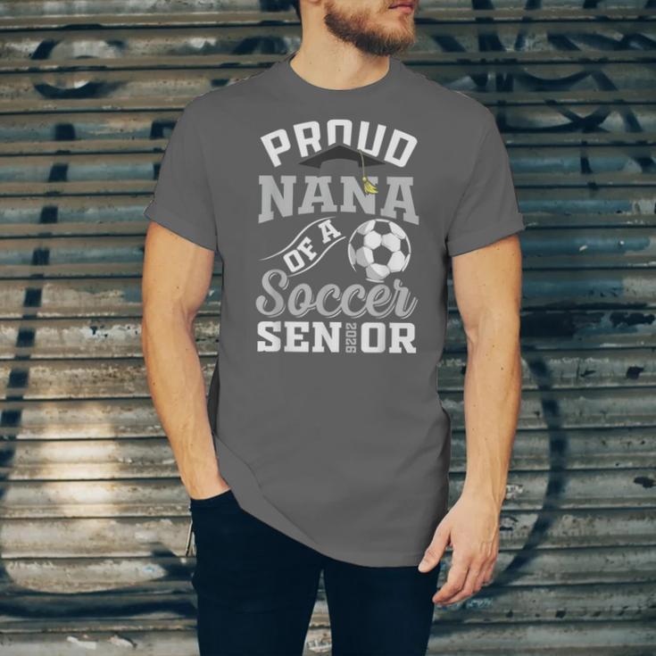 Proud Nana Of a Soccer Senior Class Of 2026 Graduation Unisex Jersey T-Shirt
