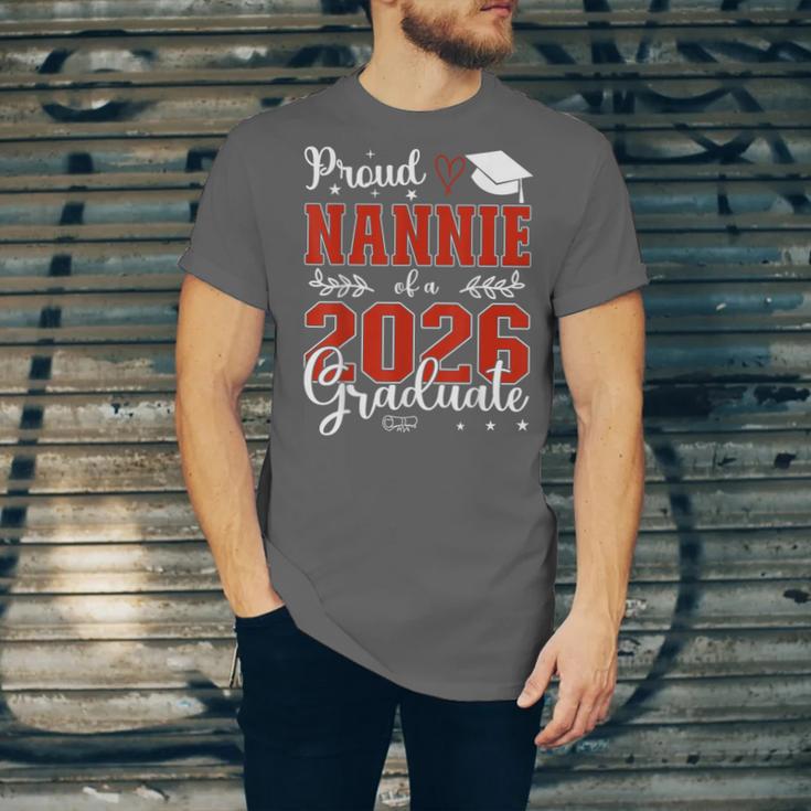 Proud Nannie Of A Class Of 2026 Graduate Senior Graduation Unisex Jersey T-Shirt