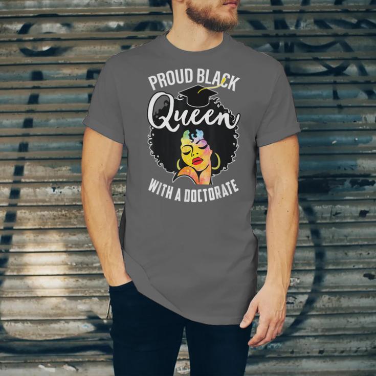 Proud Queen PhD Doctorate Degree Graduation Woman Girl Unisex Jersey T-Shirt