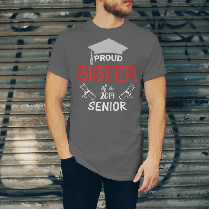 Proud Sister Of a 2019 Senior Graduation Family Unisex Jersey T-Shirt