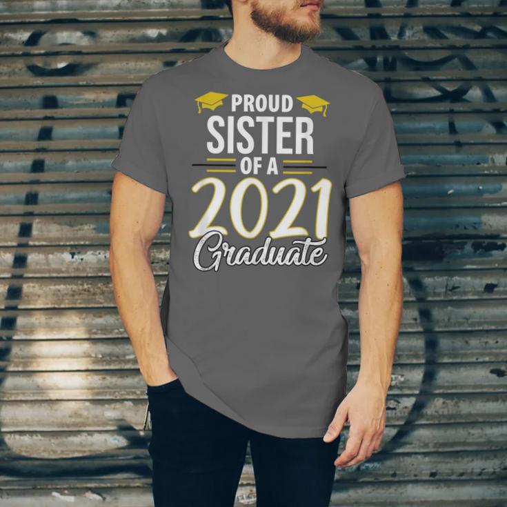 Proud Sister Of A 2021 Graduate Graduation Clothes MBA PhD Unisex Jersey T-Shirt