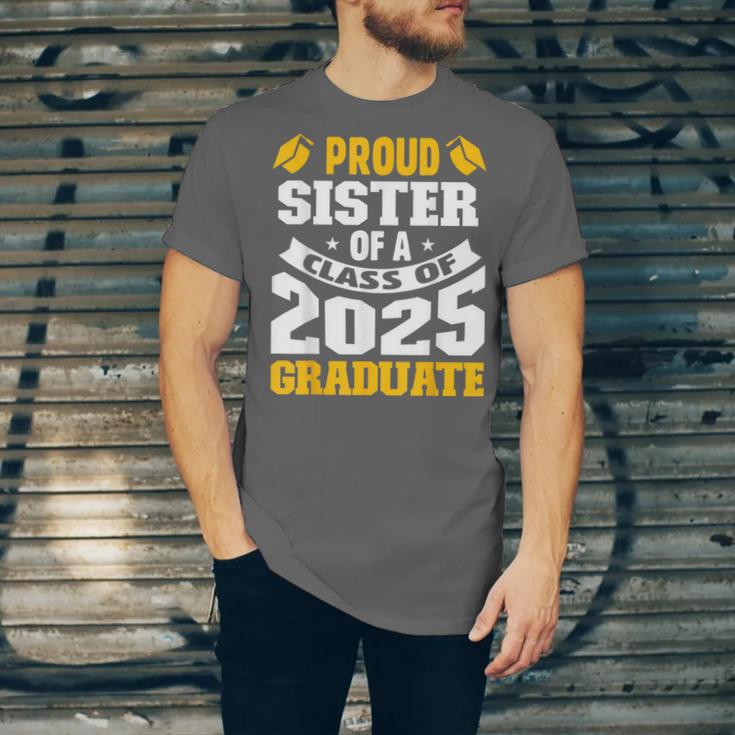 Proud Sister Of a Class Of 2025 Graduate Family Graduation Unisex Jersey T-Shirt