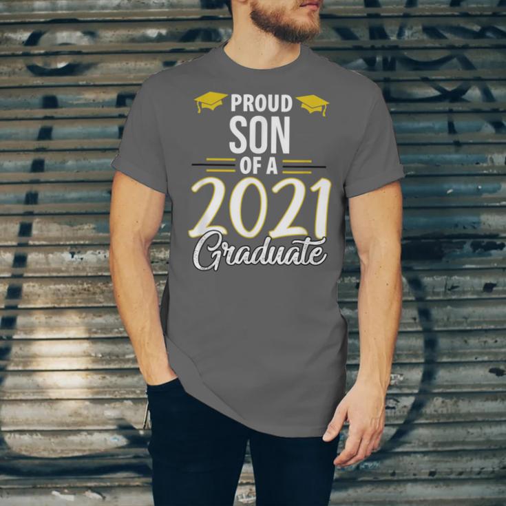 Proud Son Of A 2021 Graduate Graduation Clothes MBA PhD Unisex Jersey T-Shirt