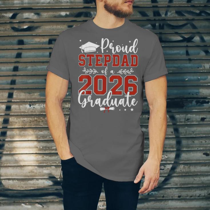 Proud Stepdad Of a Class Of 2026 Graduate For Graduation Unisex Jersey T-Shirt