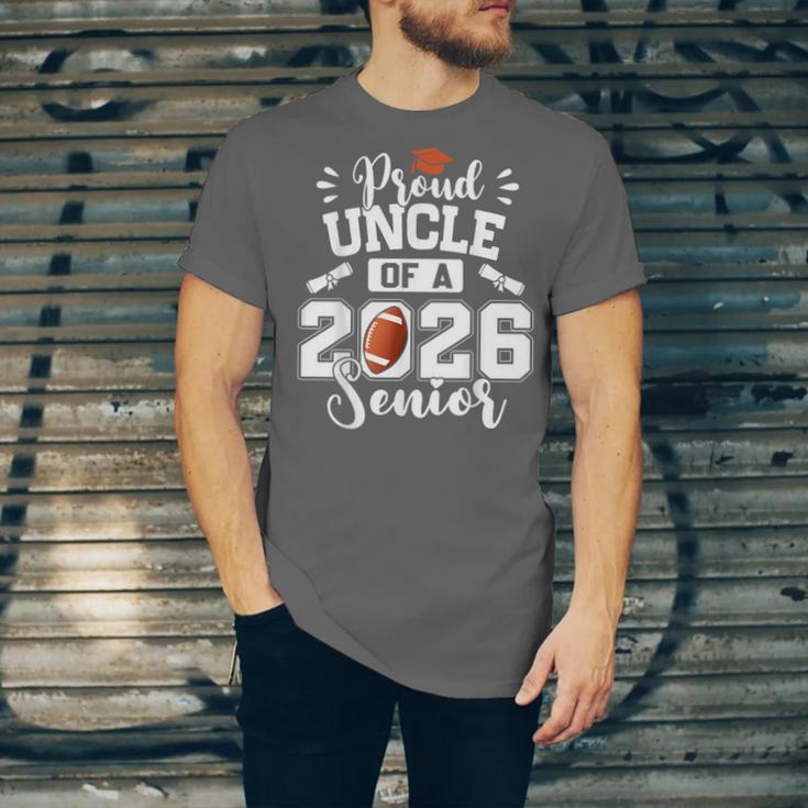 Proud Uncle Of A 2026 Senior Football Graduation Unisex Jersey T-Shirt