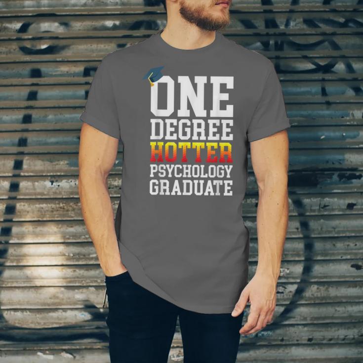 Psychology Graduation Shirt Hotter By One Degree University Unisex Jersey T-Shirt