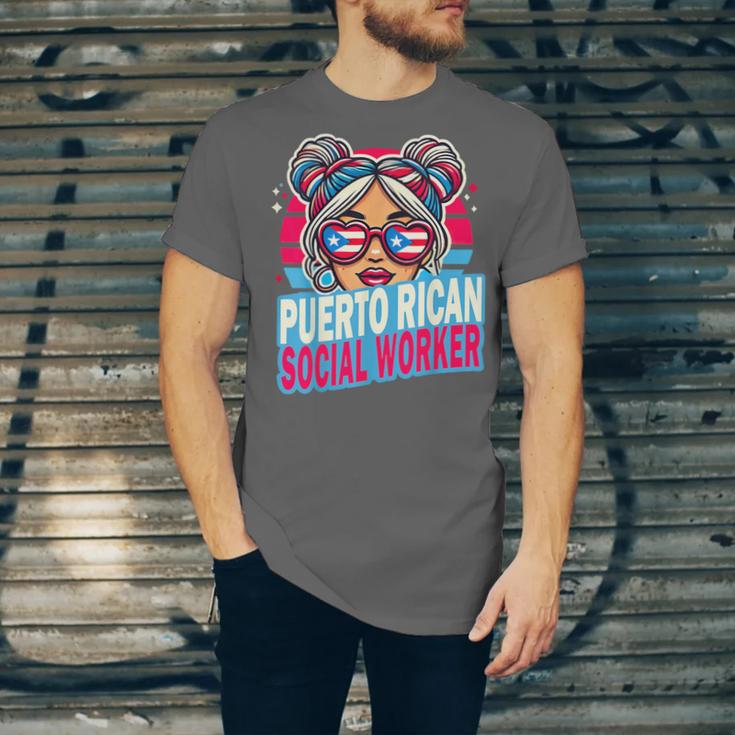 Puerto Rican Latina Social Worker MSW Masters Graduation Unisex Jersey T-Shirt
