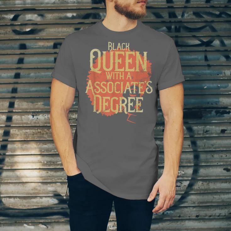 Queen Associate Degree Afrocentric GraduationShirt Unisex Jersey T-Shirt
