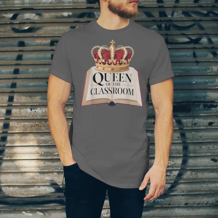 Queen Of The Classroom Appreciation Royal Crown Book Unisex Jersey T-Shirt