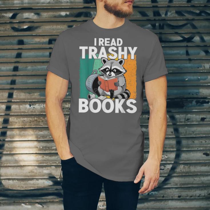 Raccoon Smutty Book Lover Spicy Romance Novels Women's Unisex Jersey T-Shirt