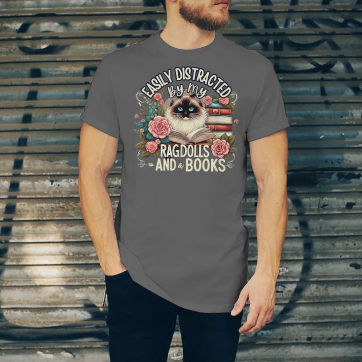 Ragdoll Lover Ragdoll Cat Ragdolls And Books Unisex Jersey T-Shirt