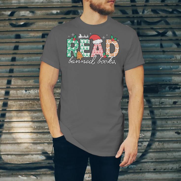 Read Banned Books Christmas Holiday Unisex Jersey T-Shirt