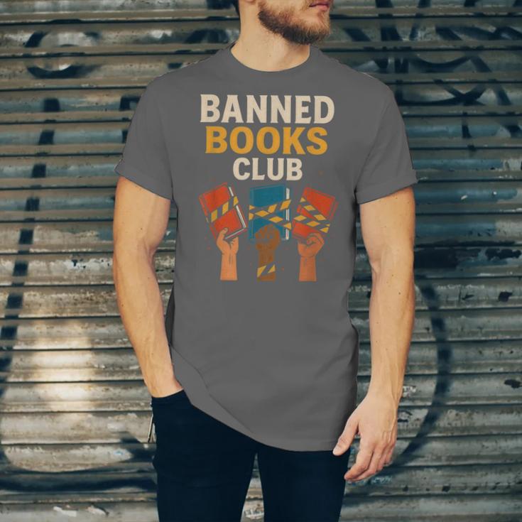 Read Banned Books Club Freely Anti-Censorship Librarian Unisex Jersey T-Shirt