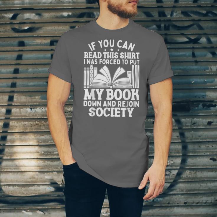 If You Can Read This For Book Lovers Reading Unisex Jersey T-Shirt