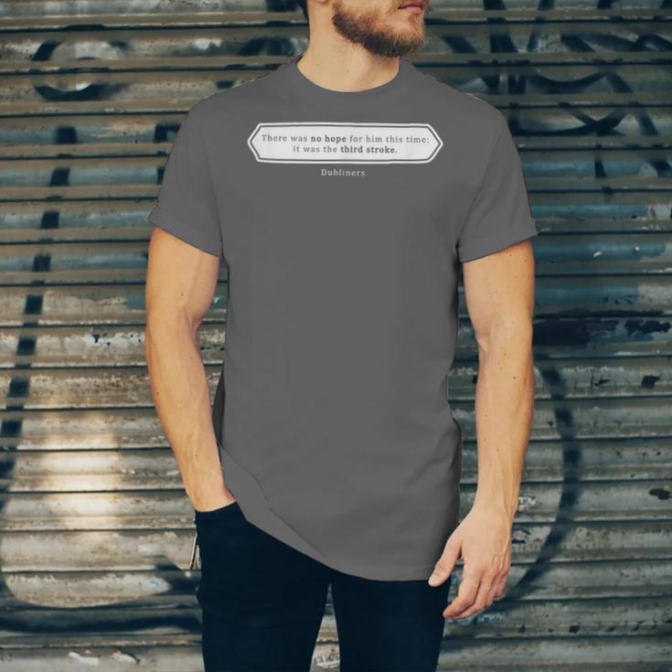 Must Read Book Quote Dubliners James Joyce Unisex Jersey T-Shirt