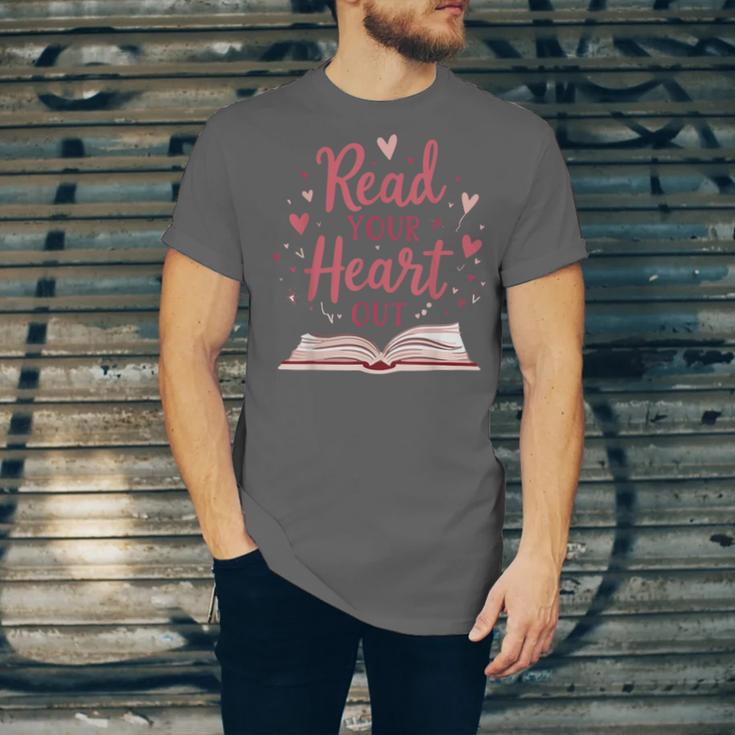 Read Your Heart Out Book Escape Into Stories Unisex Jersey T-Shirt Read Your Heart Out Book Escape Into Stories Unisex Jersey T-Shirt
