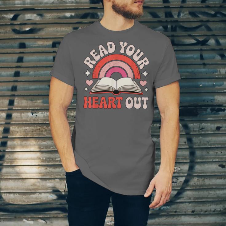 Read Your Heart Out Book Lovers Emotional Fall Vibes Unisex Jersey T-Shirt